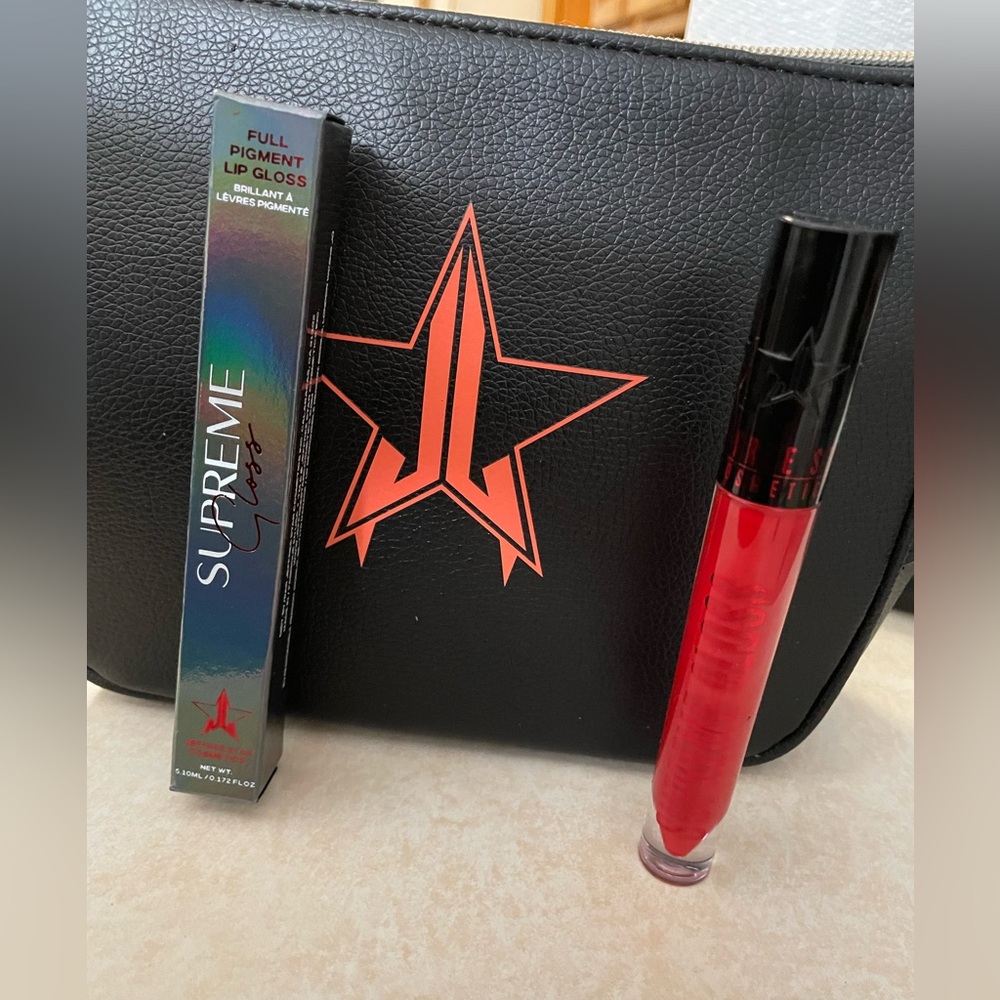 Jeffree Star Supreme Gloss Full Pigment Red  Lip Gloss NIB - Picture 4 of 7